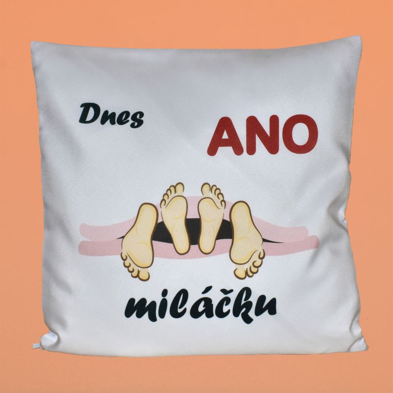 Dekorační polštář - Ano/Ne