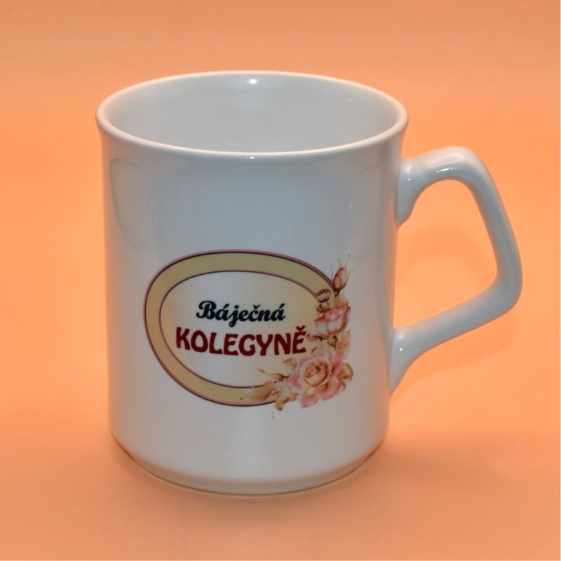 Keramický hrnek s potiskem - Báječná kolegyně