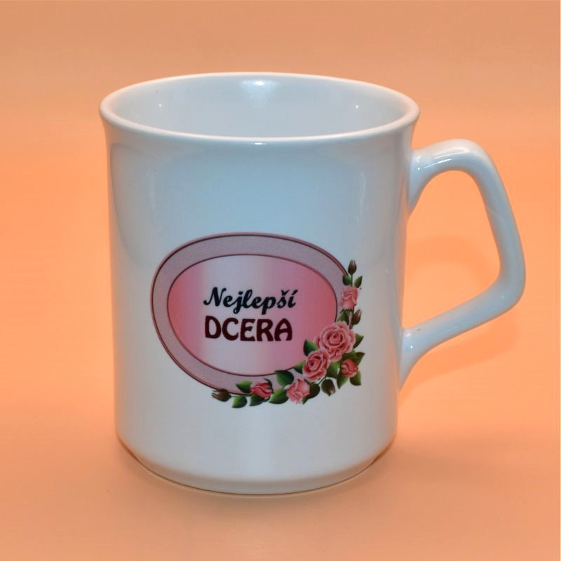 Keramický hrnek s potiskem - Nejlepší dcera