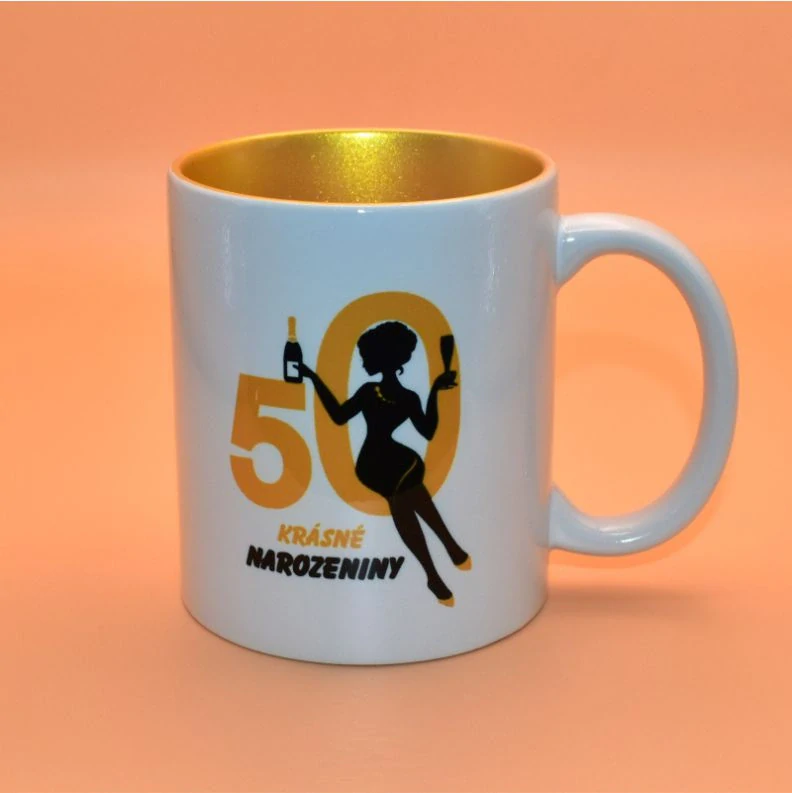 Keramický hrnek - 50 silueta žena