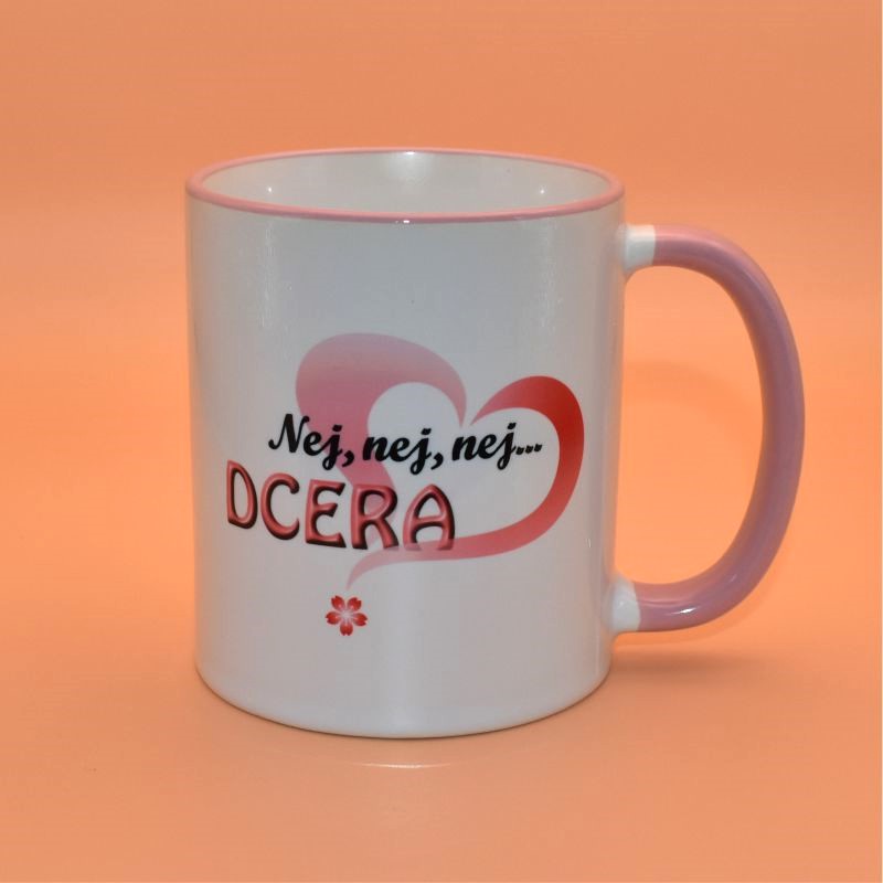Keramický hrnek s potiskem Nej dcera