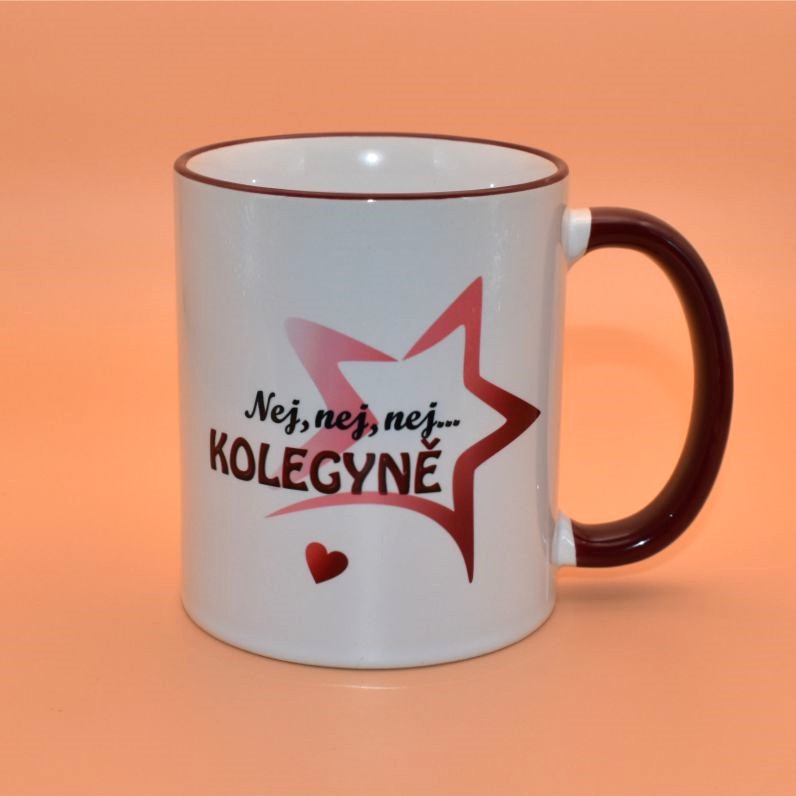 Keramický hrnek s potiskem Nej kolegyně