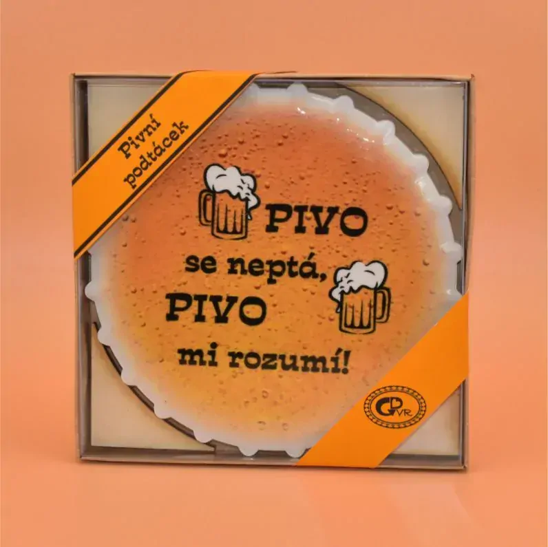 Keramický podtácek - Pivo se neptá