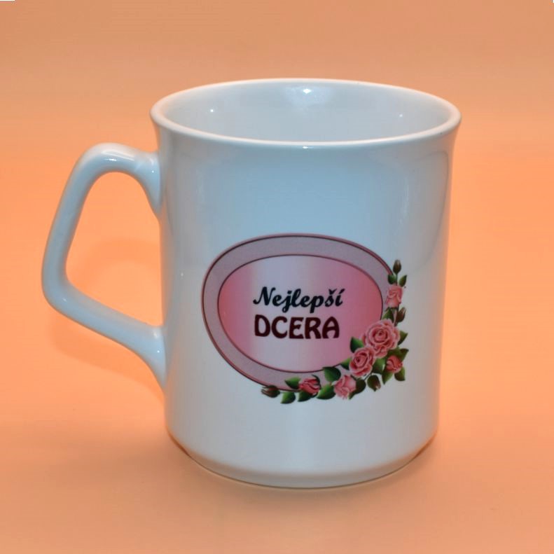 Keramický hrnek s potiskem - Nejlepší dcera