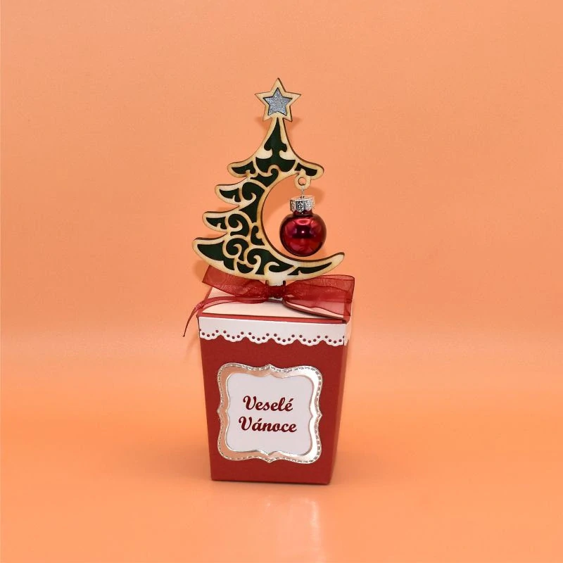 Italské lanýže - stromek vykrojený / červená VV