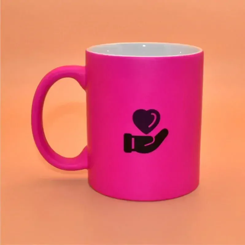 Keramický hrnek matný fluorescenční - Krásné ráno
