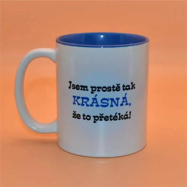 Keramický hrnek s potiskem - Jsem načechraná