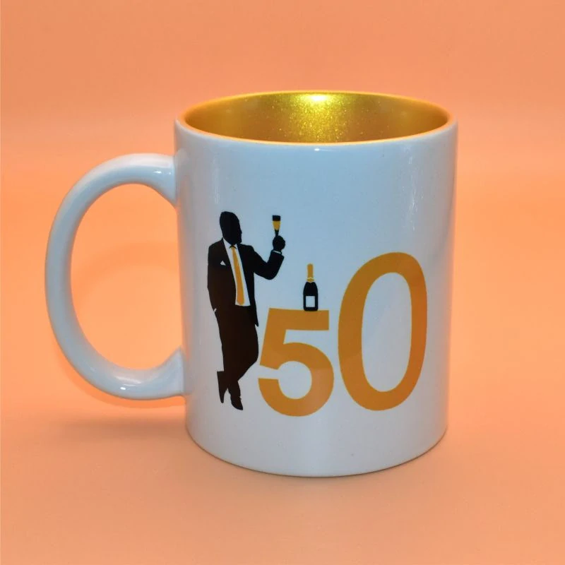 Keramický hrnek - 50 silueta muž
