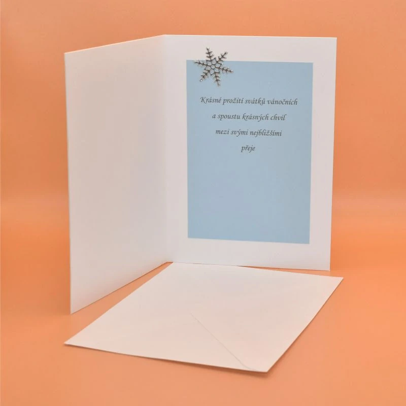 Gratulace Vánoce - Sněžná koule