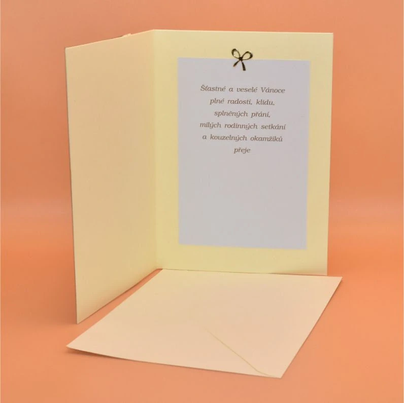 Gratulace Vánoce - Dřevěná ozdoba sněhulák