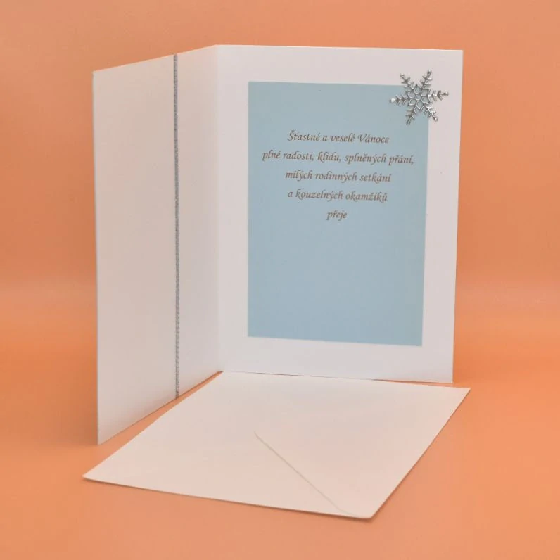 Gratulace Vánoce - Sova modrá