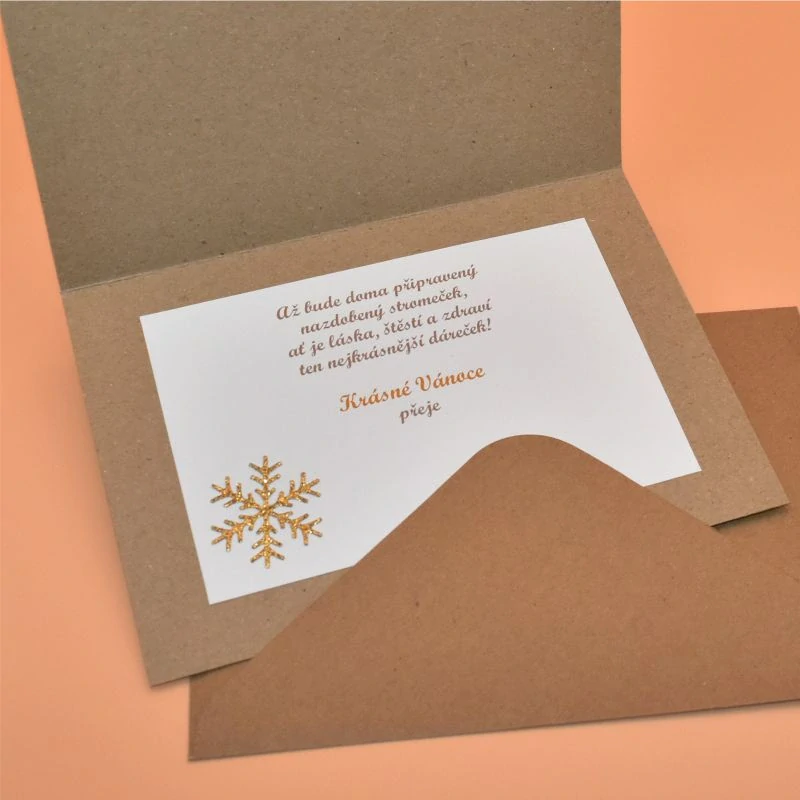 Gratulace Vánoce - Stromek kraft