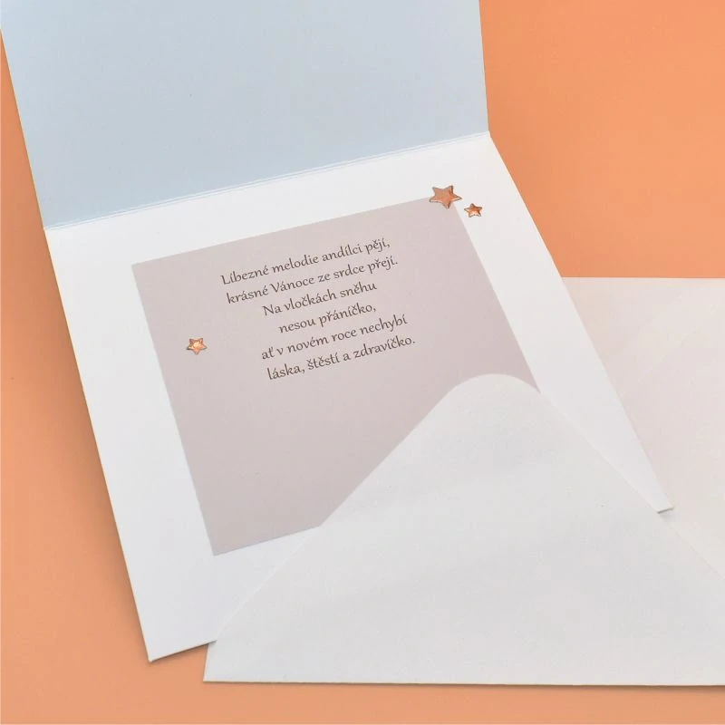 Gratulace Vánoce - Anděl hvězdy