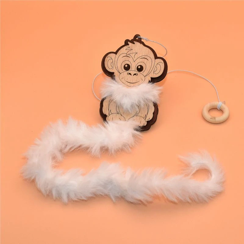 Opička na gumě hnědá