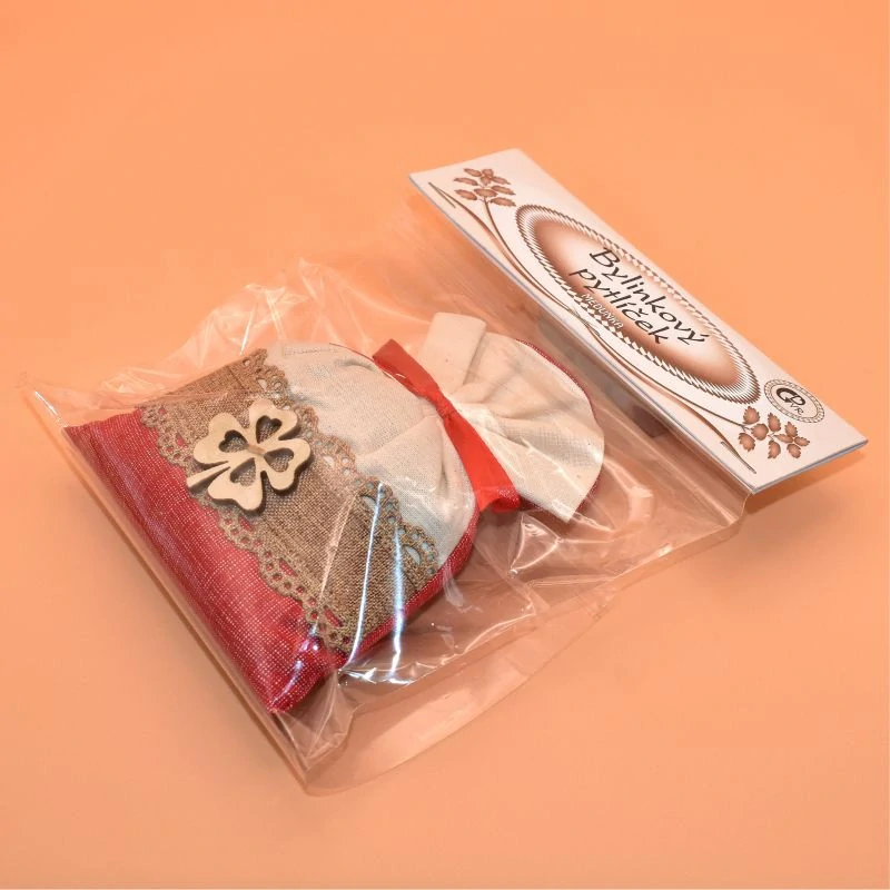 Bylinkový pytlíček červený - čtyřlístek