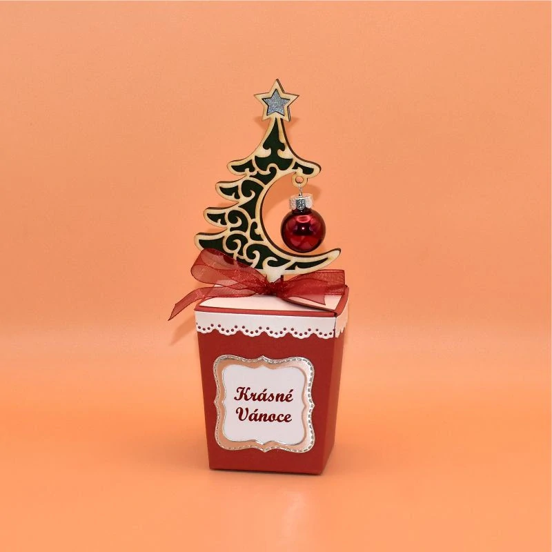 Italské lanýže - stromek vykrojený / červená VV