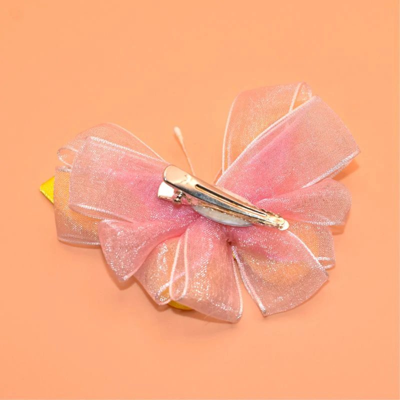 Motýl kanzashi - žlutorůžovostříbrný