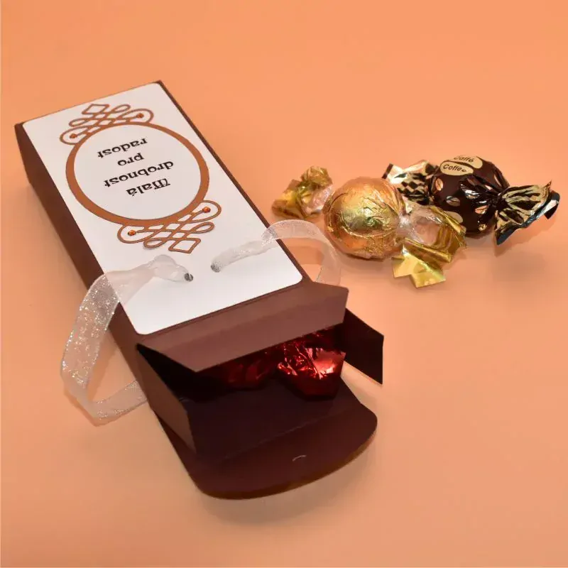 Malá bonboniera - Drobnost pro radost hnědá