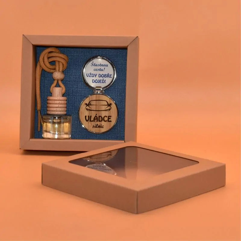 Dárková sada do auta - Vládce silnic - modrá