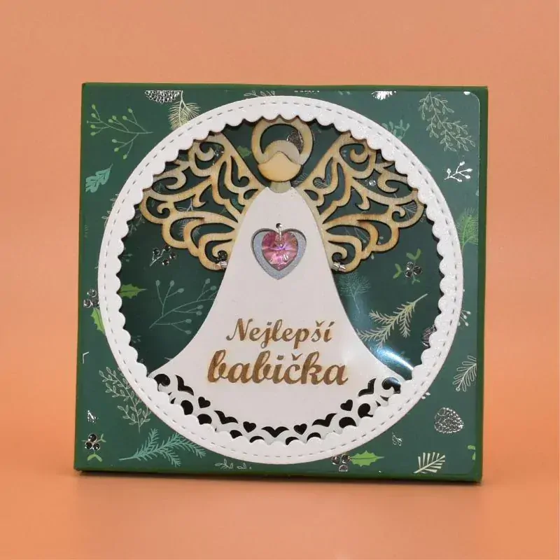 Anděl dřevo k postavení - Nejlepší maminka