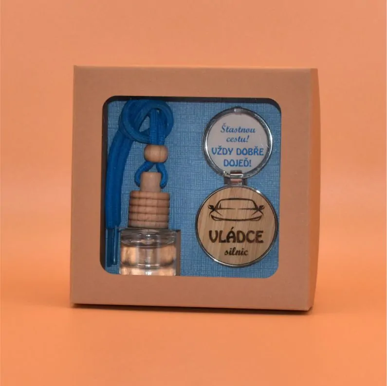 Dárková sada do auta - Vládce silnic - modrá