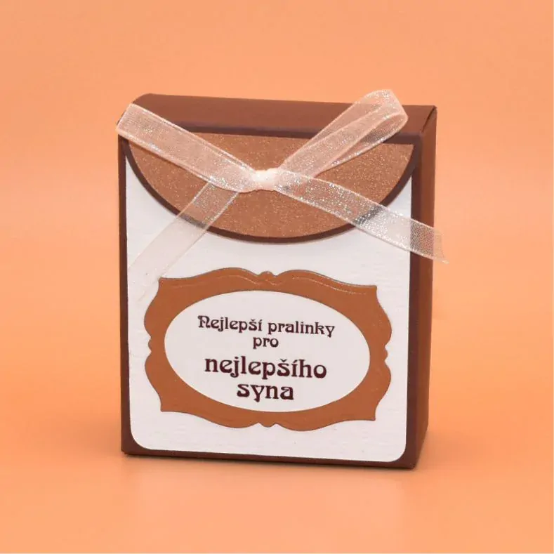 Pralinky v dárkové krabičce s textem - Nejlepší dědeček