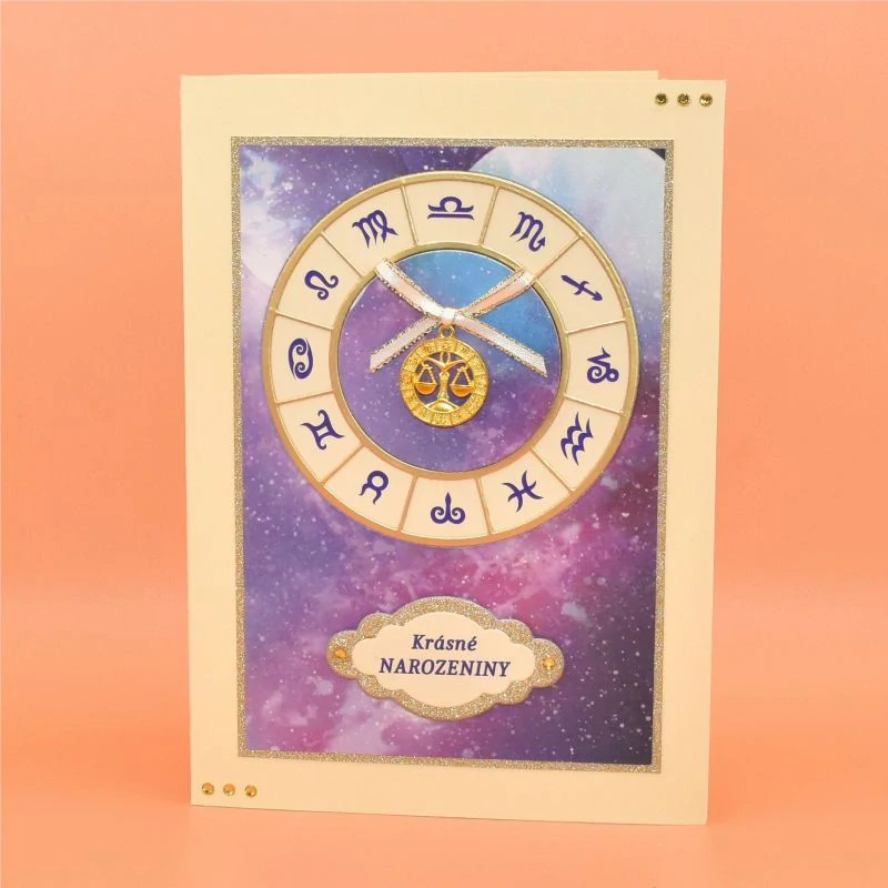 Gratulace - Znamení zvěrokruhu zlatá