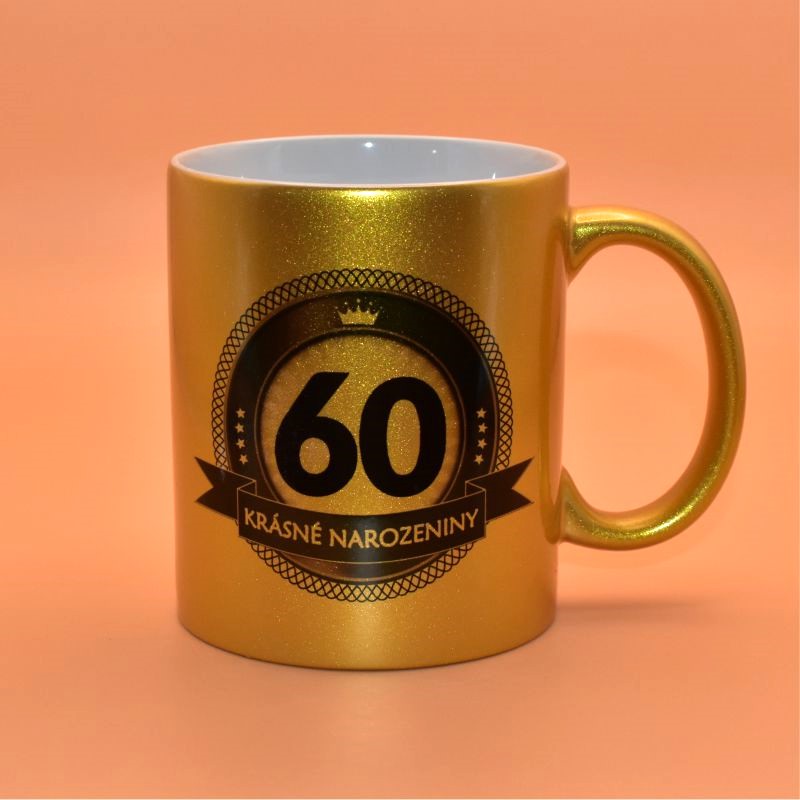 Keramický hrnek s potiskem zlatý - 70