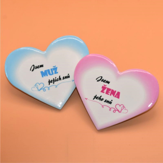 Keramické podtácky - Muž/žena snů