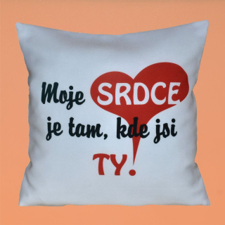 Dekorační polštář - Moje srdce
