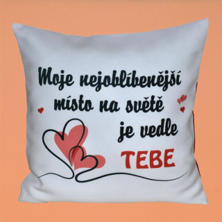 Dekorační polštář - Nejoblbenější místo