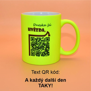 Keramický hrnek matný fluorescenční - Hvězda