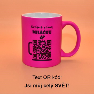 Keramický hrnek matný fluorescenční - Krásné ráno