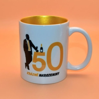 Keramický hrnek - 50 silueta muž