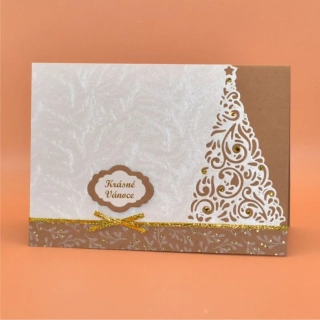 Gratulace Vánoce - Stromek kraft