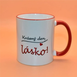 Keramický hrnek s potiskem - Krásný den, lásko